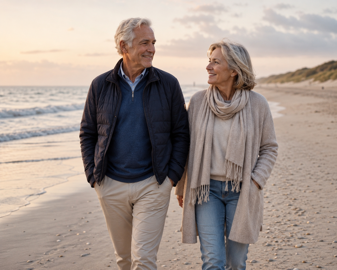 Frank en Marieke op het strand